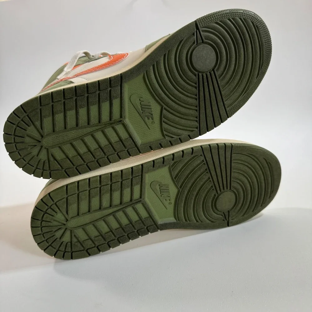 Nike Air Jordan 1 Retro High OG Craft Celadon Olive Orange FB9934-300 Men's 12